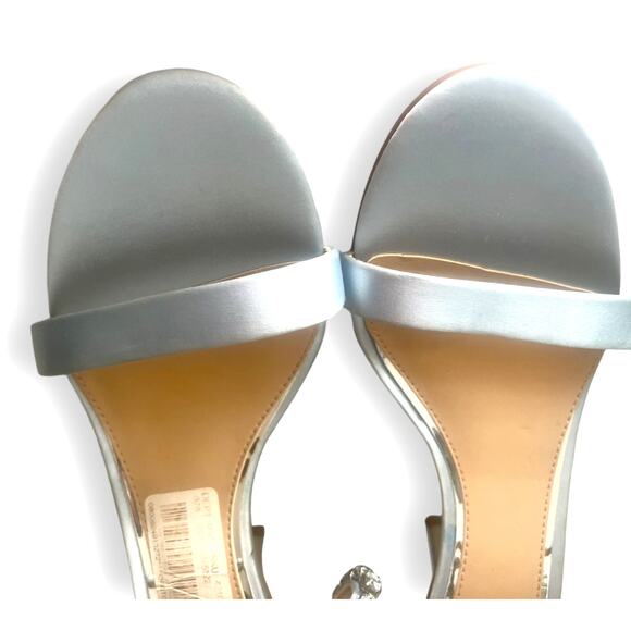Jewel Badgley Mischka Women's Celine Heeled Sandal, Sky Blue | sz 9 *New w/ Flaw - Picture 7 of 16